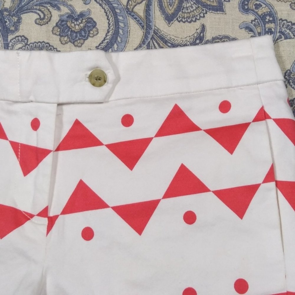 J. Crew Geo Print Shorts, sz 4 - Picture 3 of 9